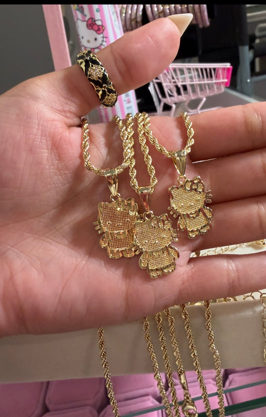 Gold Hello Kitty Necklace