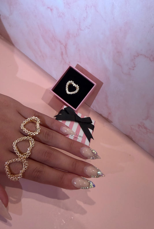 Gold Heart Shape Ring ✨