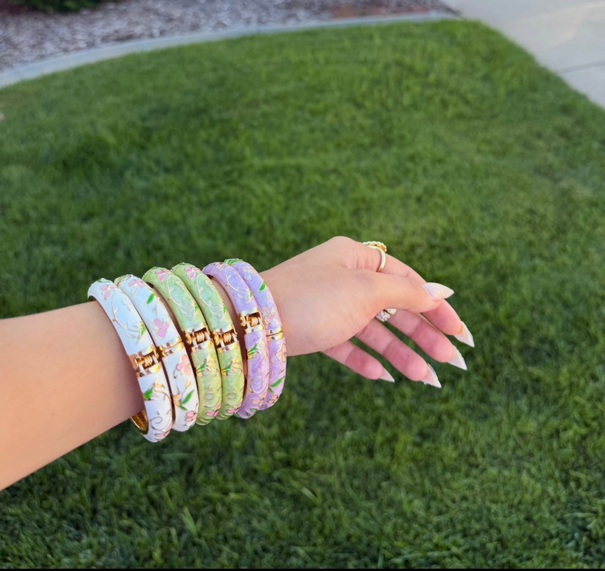 Floral bangles