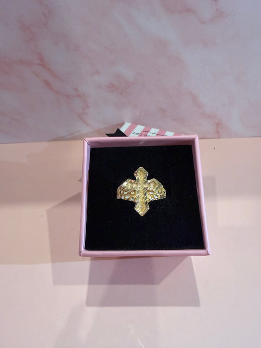 Gold Nugget Cross
