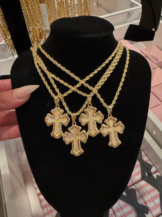 Gold cross Necklace