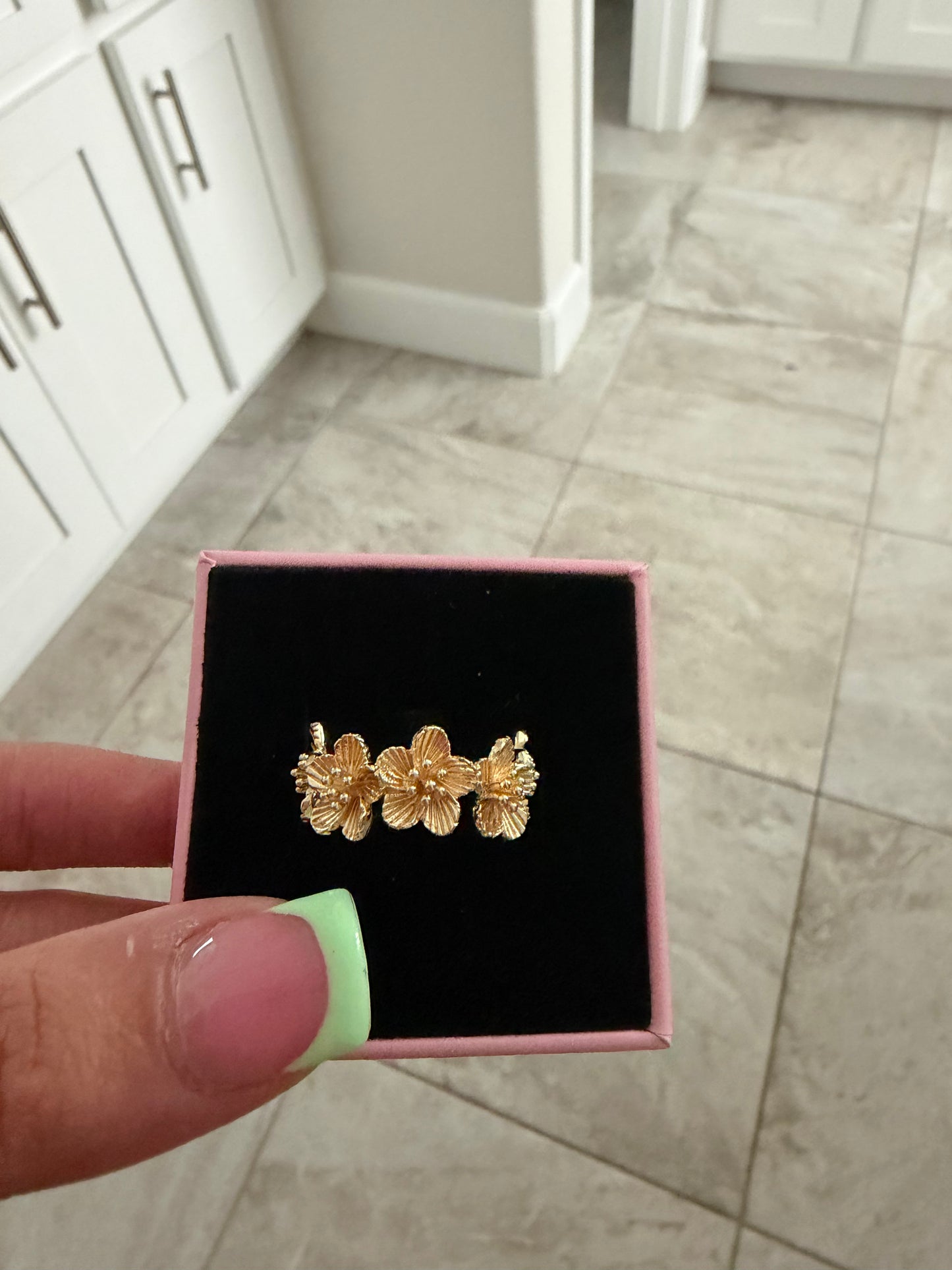 Gold Floral Ring